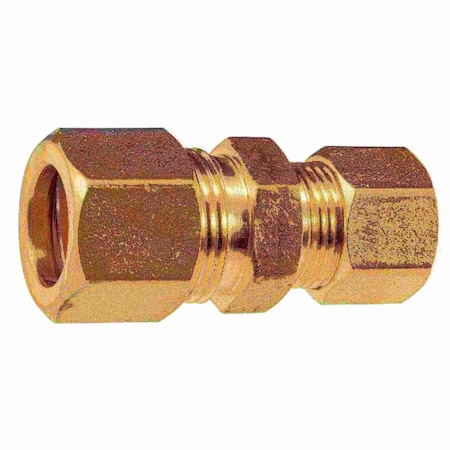 Midwest Fastener 1/2" OD x 3/8" OD Brass Compression Unions 2PK 34503